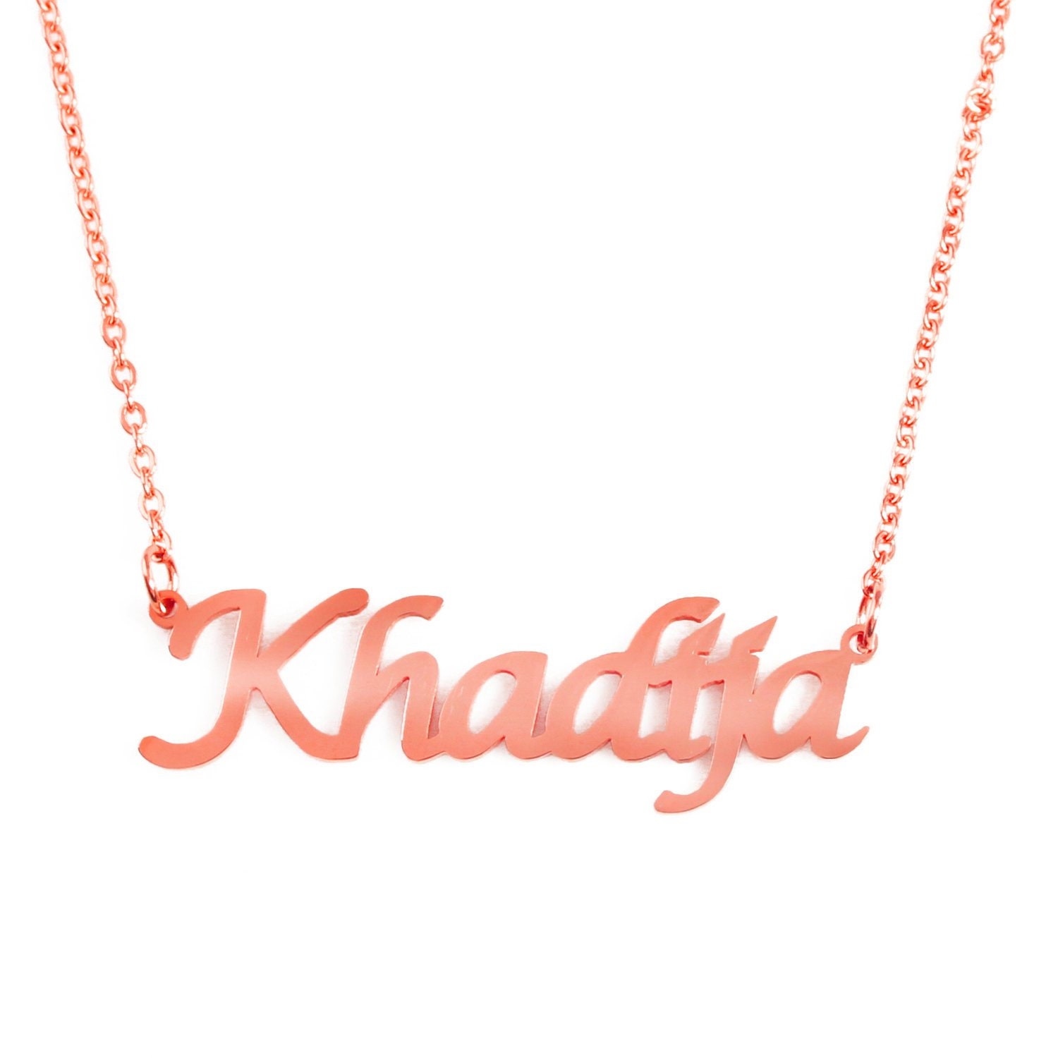 KHADIJA Personalized Name Necklace 18ct 