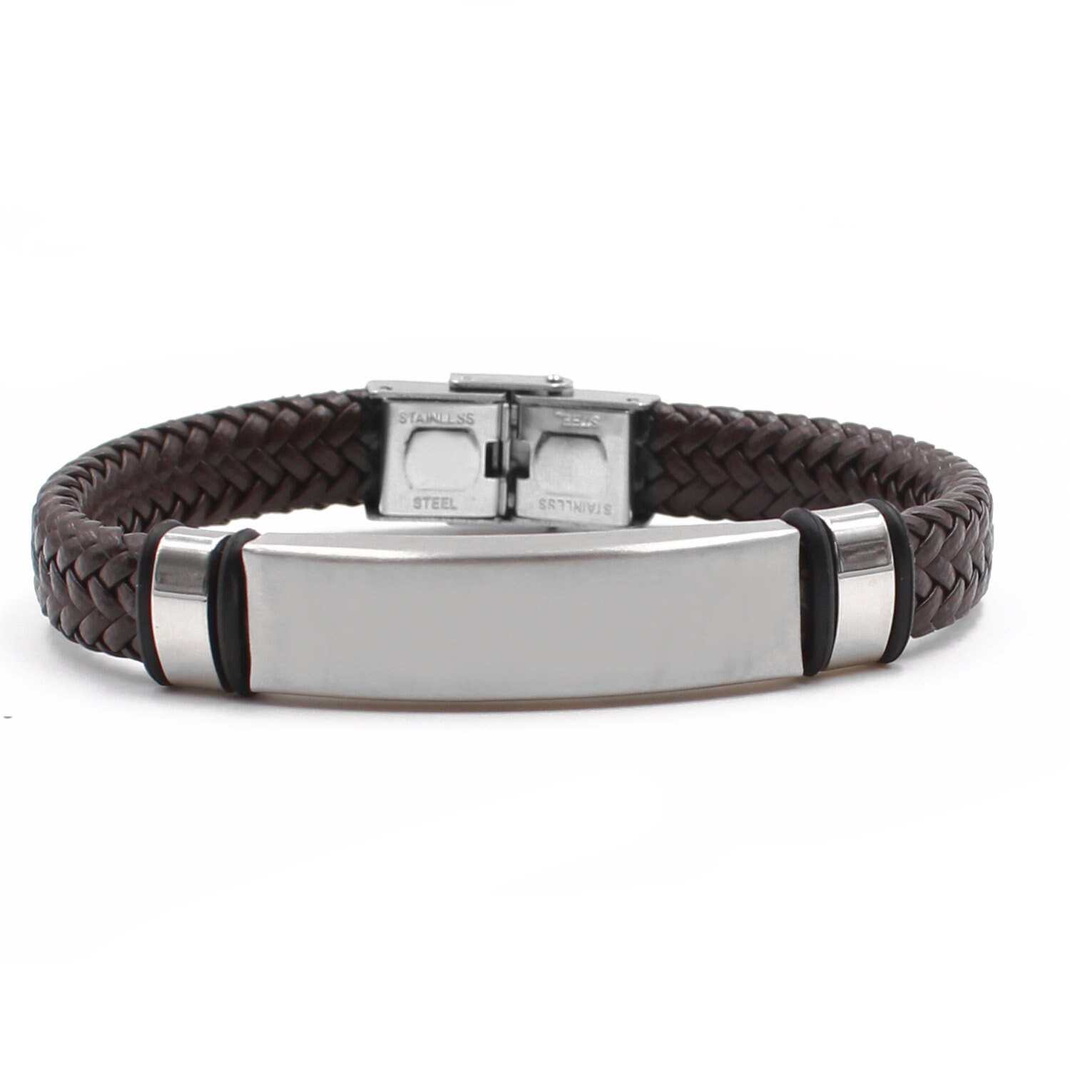 Men's Bracelet Personalised Mens Leather Bracelet Etsy UK