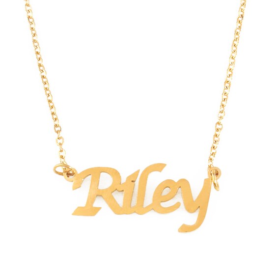 RILEY Name Necklace Stainless Steel 