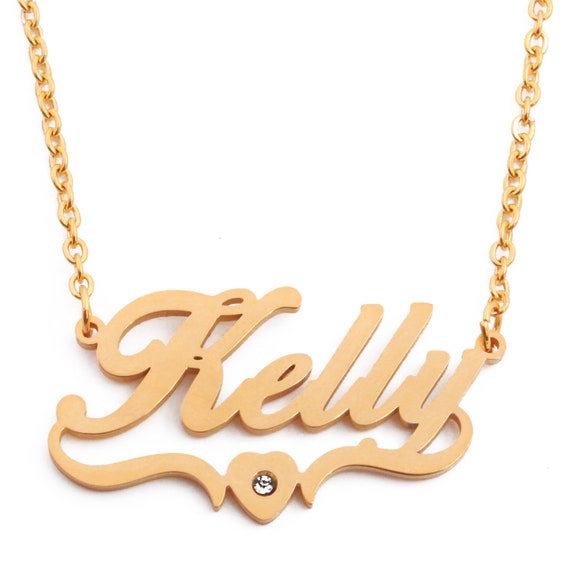 Kelly name necklace deals