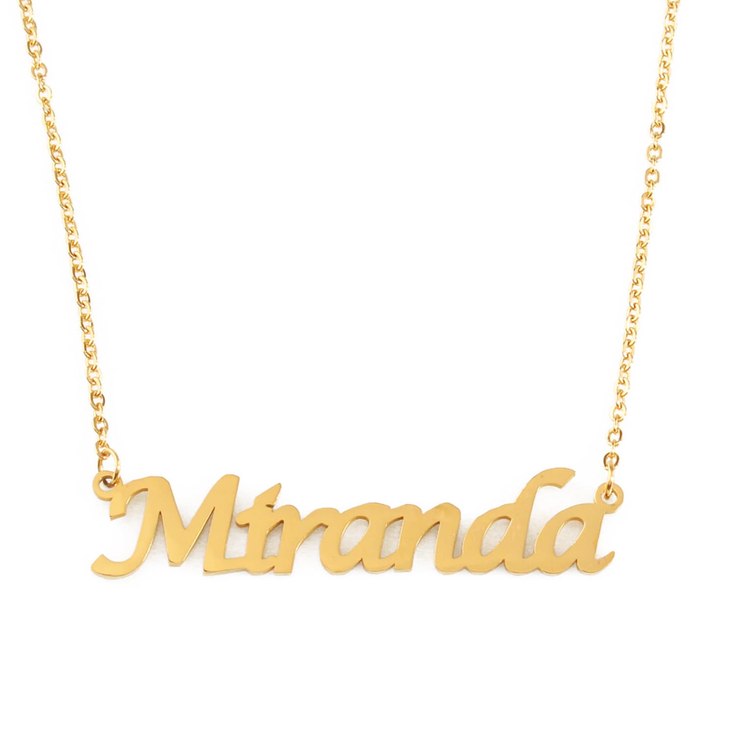 MIRANDA Name Necklace Stainless Steel 