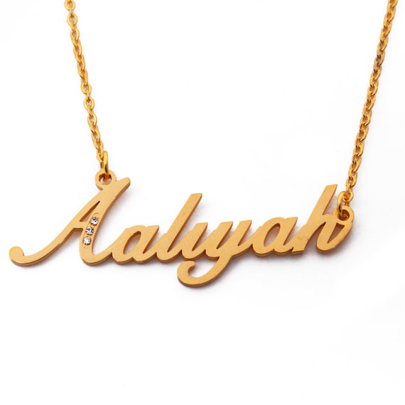 Name Necklace AALIYAH Name Necklace 