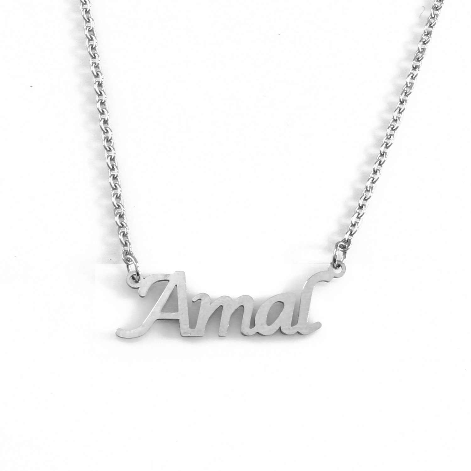 Amal Name Necklace Rose Gold/gold 
