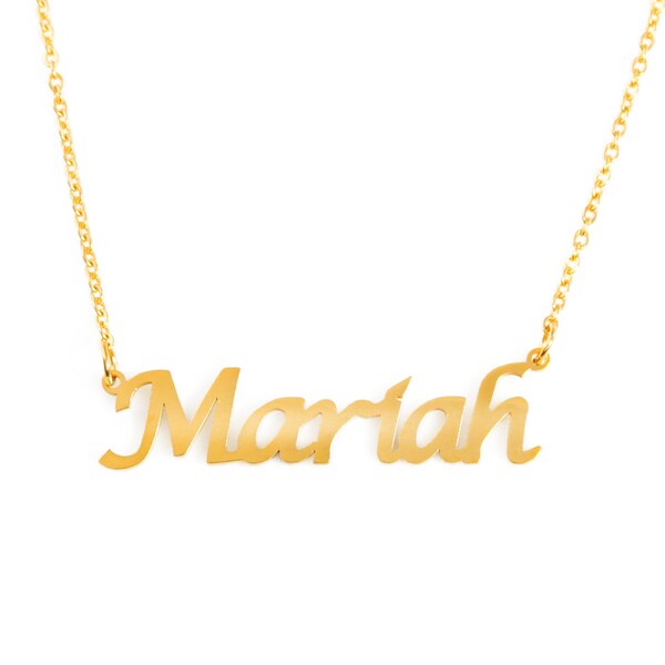 MARIAH - Personalized Name Necklace - 18ct Rose Gold/Gold/Silver - Free Gift Box & Bag - Custom Name Necklace -Christmas Gifts For Her