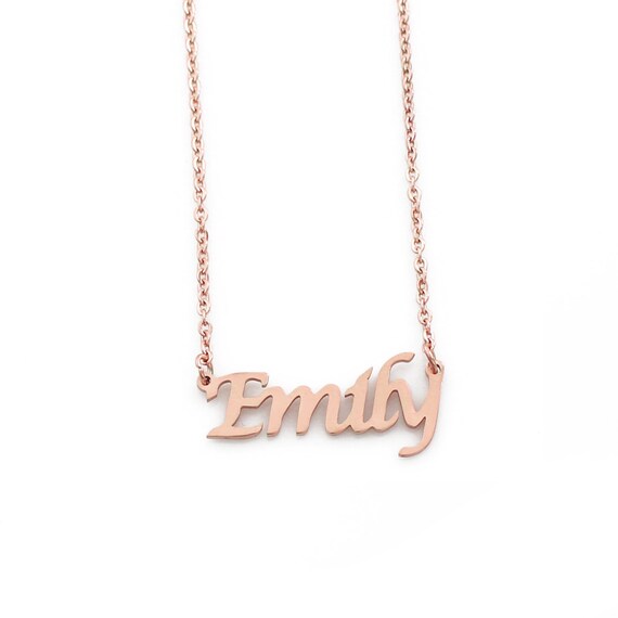 Emily necklace rose gold deals
