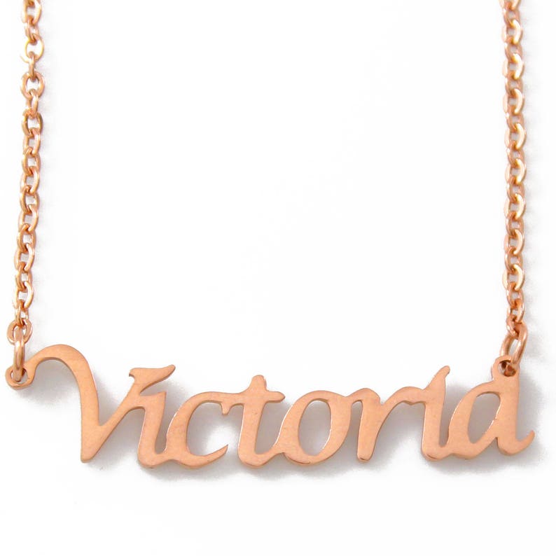 Valentine Birthday Gift Personalized Jewellery Samantha Gold Name Necklace Valentine Birthday Gift Personalized Jewellery Samantha Gold Name Necklace
