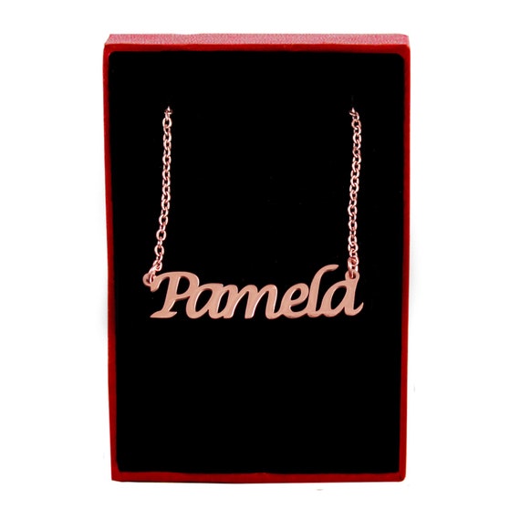 PAMELA Personalized Name Necklace 18k 