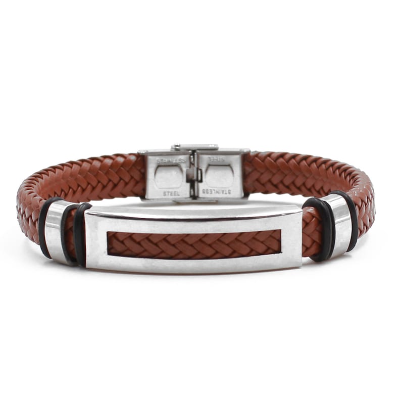 Men's Bracelet Personalised Mens Leather Bracelet Men's Leather