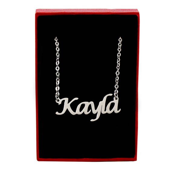 Kayla name necklace deals