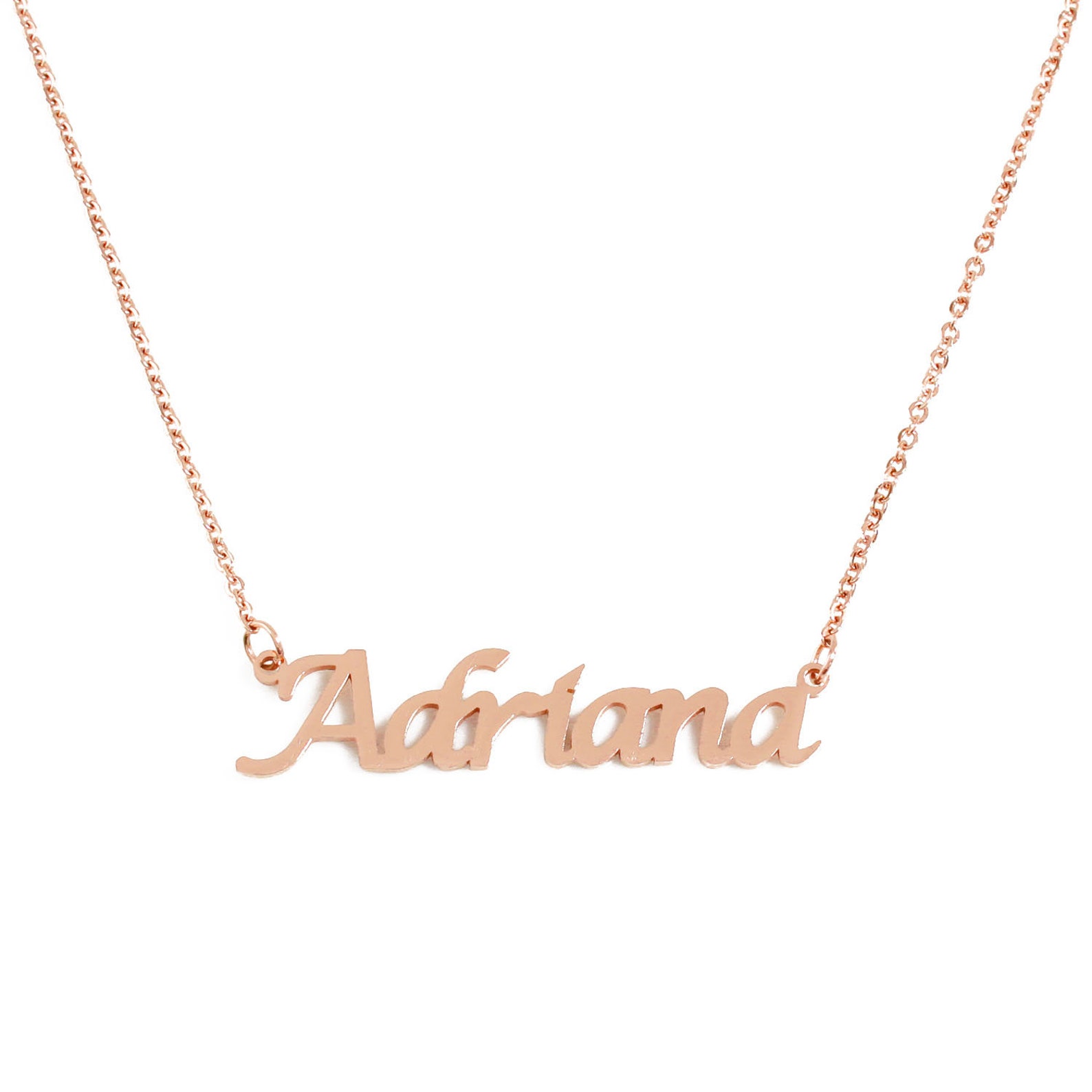 Adriana Name Necklace - 18k Gold Plated Stainless Steel Personalized Jewelry Gift
