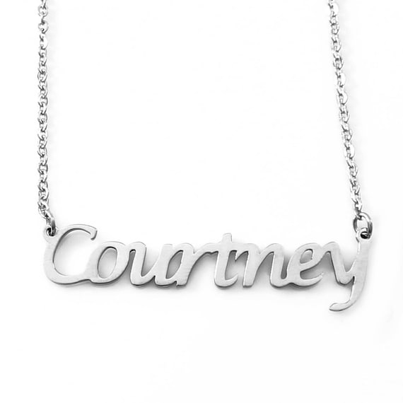 Courtney name necklace sale