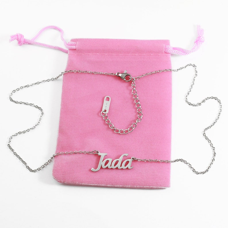 JADA Personalized Name Necklace 18k Rose Gold/gold | Etsy