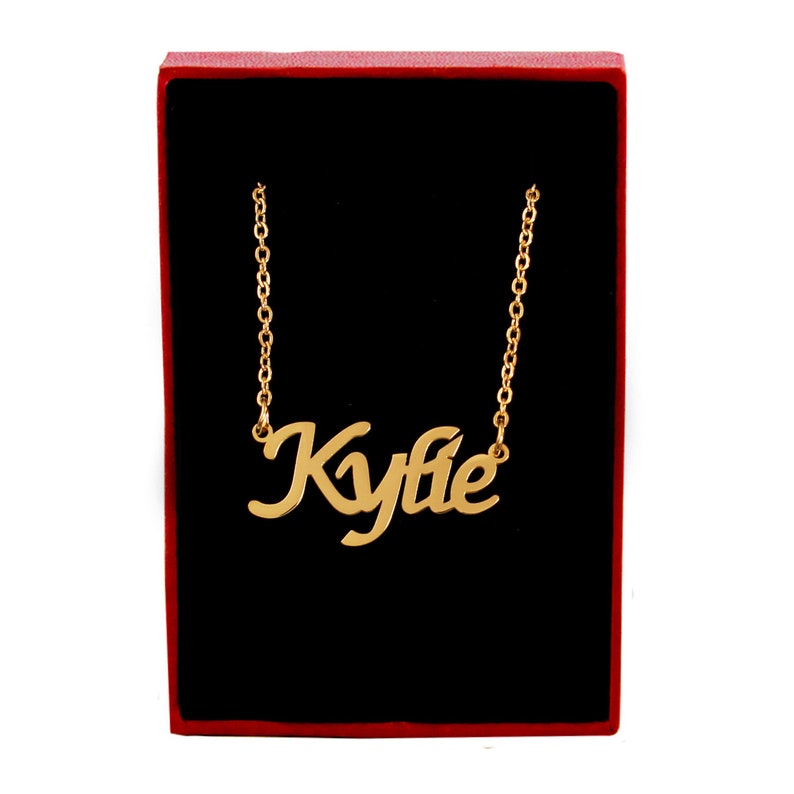 KYLIE Personalized Name Necklace 18ct Rose