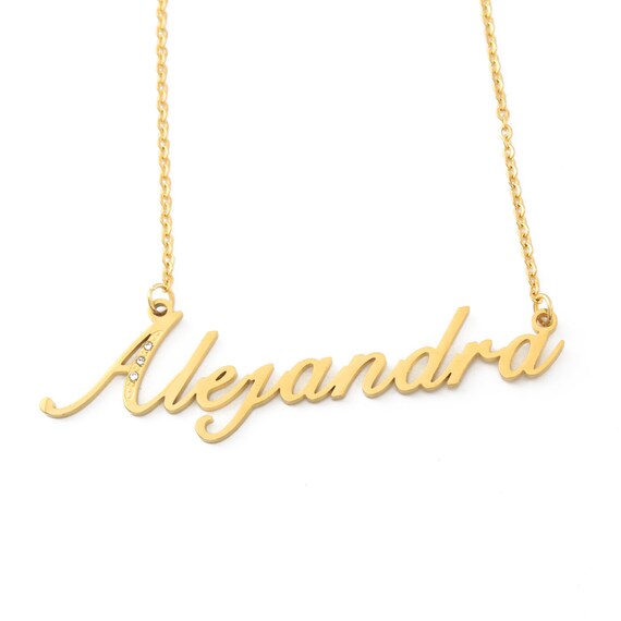 Alejandra name best sale necklace