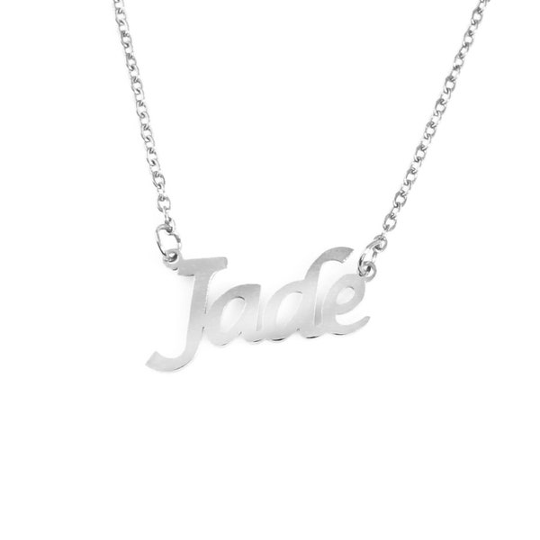 JADE - Personalized Name Necklace - 18ct Rose Gold/Gold/Silver - Free Gift Box & Bag - Custom Name Necklace -Christmas Gifts For Her