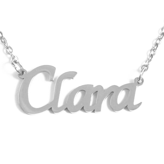 CLARA Personalized Name Necklace 18k 