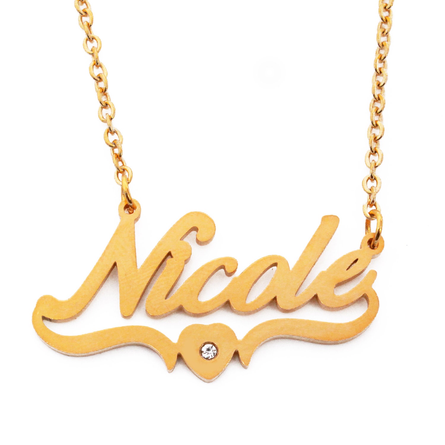 Nicole Name Necklace - Etsy Canada