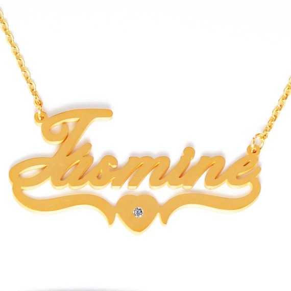 Jasmine name necklace best sale