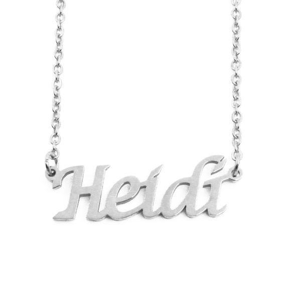 Heidi name best sale necklace