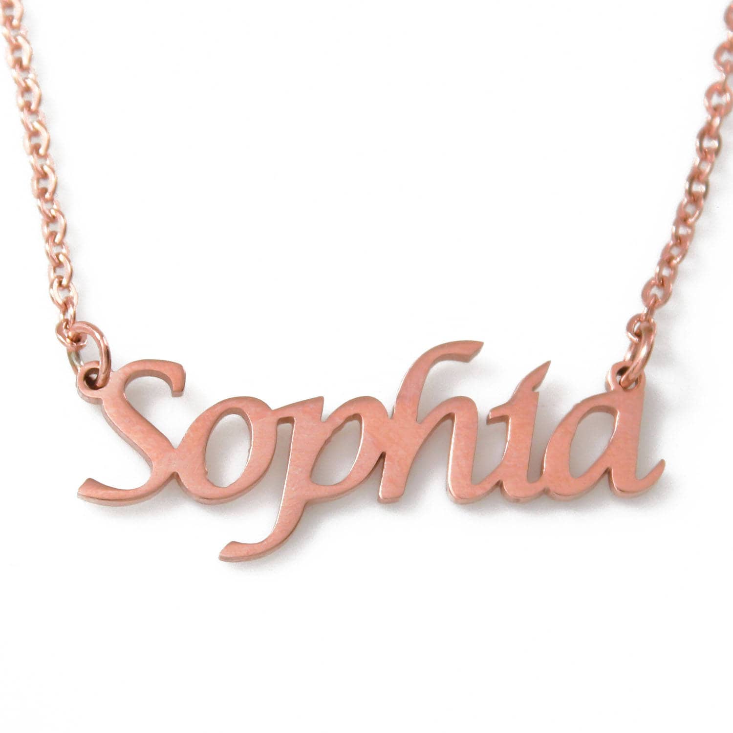 SOPHIA Rose Gold Name Necklace 