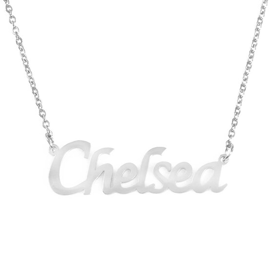 Chelsea name necklace deals