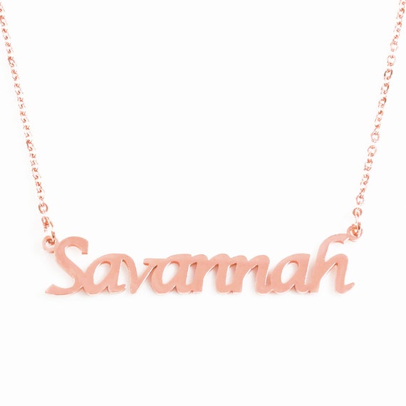 Savannah name shop necklace