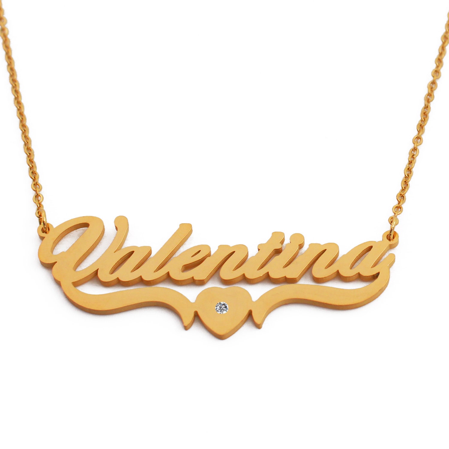 Valentina Gold Heart Charm