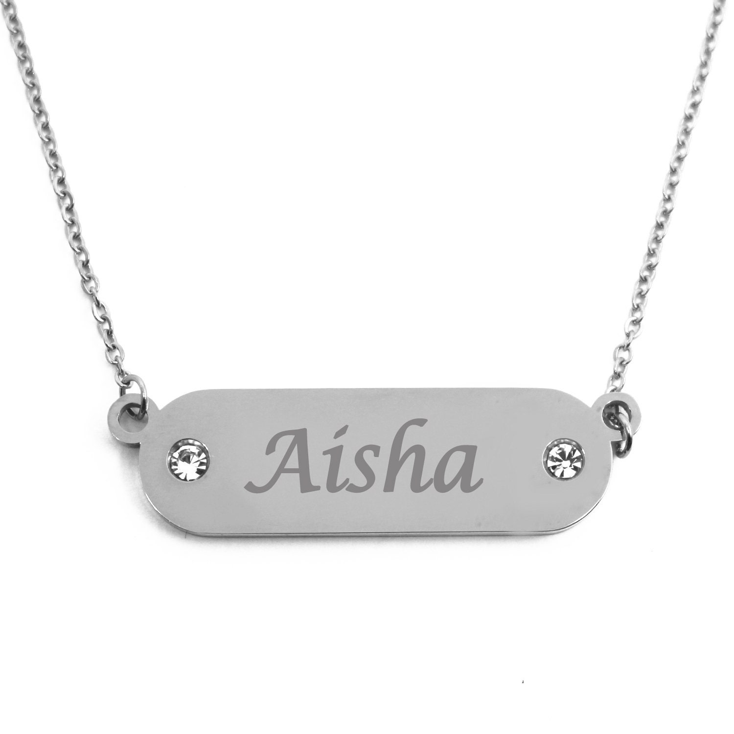 Aisha shop name locket