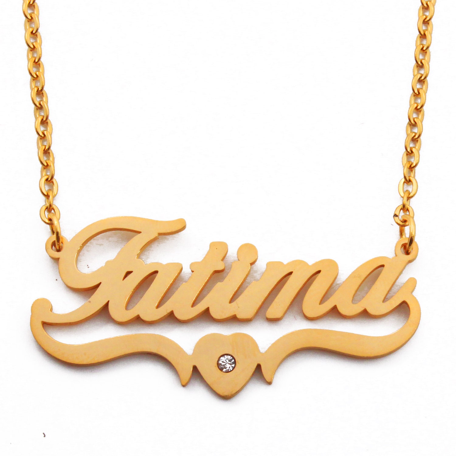 Name Necklace FATIMA Personalized 