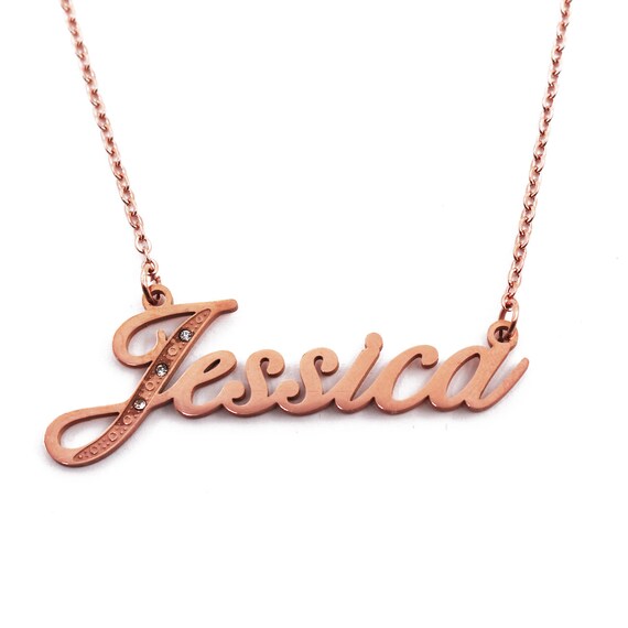 Jessica necklace rose gold deals