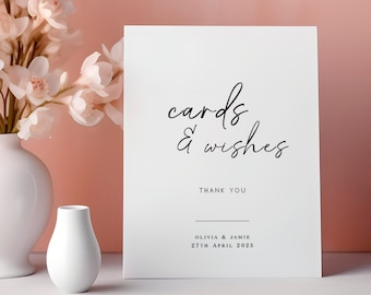 Cards and Wishes Personalised Wedding Sign | Cards and gifts