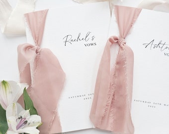 Vow Book  | Wedding Vow Books | His and Hers