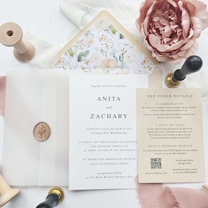 Faire-part de mariage | Papier vélin saule
