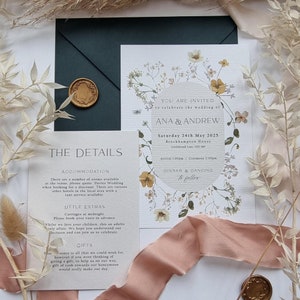 Wildflower Wedding Invitations - Wildflower Collection - Wedding Invites