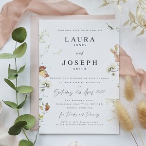 Florence Evening Invitations Wedding Invites Wedding Invitations image 10