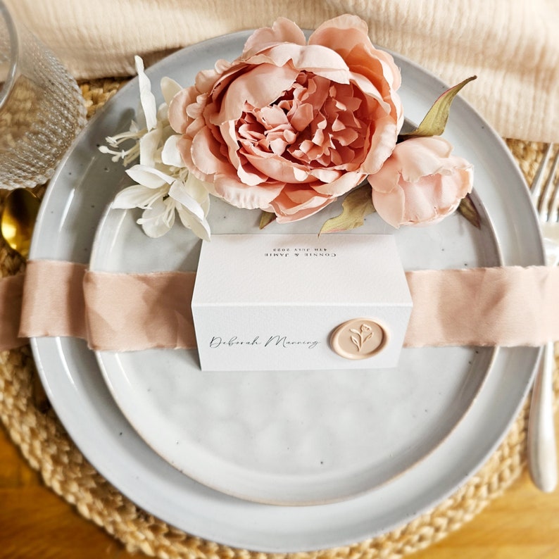 Wedding Place Cards Folded Nova Collection image 9