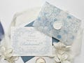 Dusty Blue Bridesmaid Proposal Card with French Toile - perfect for your bridesmaid box or your something blue!