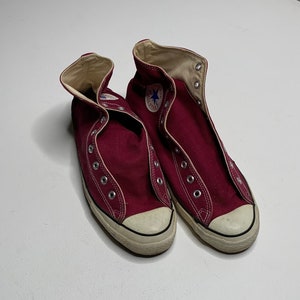 Maroon converse size 5 sales
