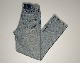 1980er Vintage Levis 705 Acidwash Denim Jeans USA 25/28 gemessen A17