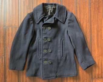 Men's Vintage 1940's Military USN Navy Wool Jacket | Etsy