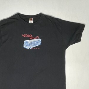 1990&#39;s Vintage Wesley Willis Get On The Bus Promo Shirt XL Black