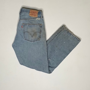 1980er Vintage Levis 501 Jeans Stark distressed 32/28 gemessen F33