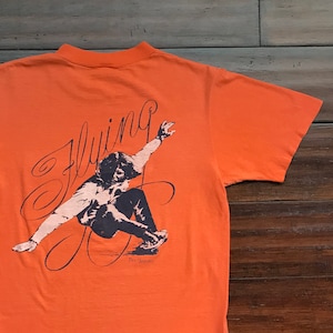 1970&#39;s Vintage Surf Shop promo pocket t shirt &quot;Flying&quot; Hi Cru Stedman Medium