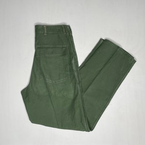 Pantalon Baker en coton vintage des années 1950 OG 107 32/33 Mesuré D36