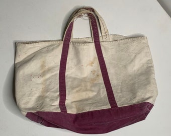 's Vintage REI Distressed Tote Bag Marron Raw Canvas   Etsy