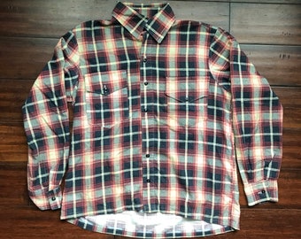 1950's Home made Cotton Flannel Mens XL