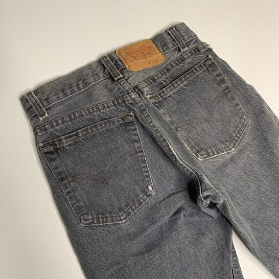 1980's VInage Levis Black Denim Jeans Pinned and … - image 6