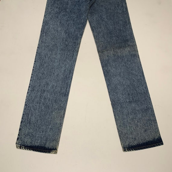 1990's Vintage Levis 501 Acid Wash Denim Jeans Ol… - image 8