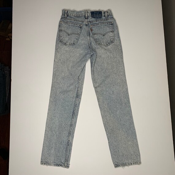 1980's Vintage Levis 705 Acidwash Denim Jeans USA… - image 7