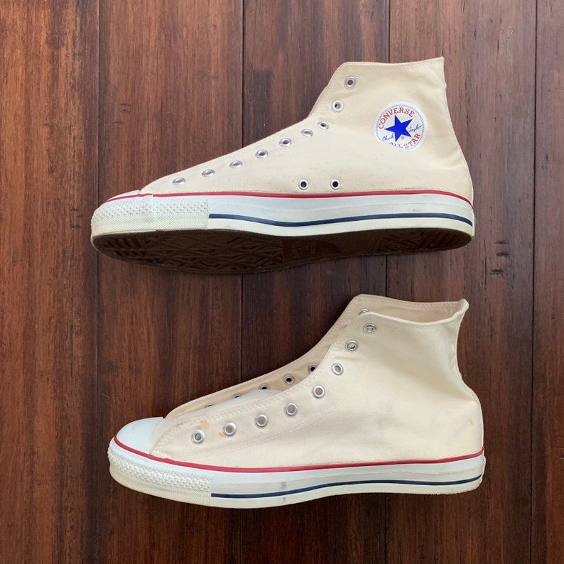 1990's Deadstock Converse All Star Hi Top talla 14 Etsy